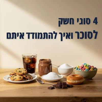 4 סוגי חשק לסוכר ואיך להתמודד איתם